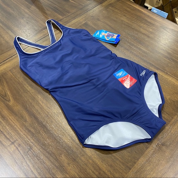 Speedo Women’s Swim Suit - One Piece - Blue - Picture 2 of 5